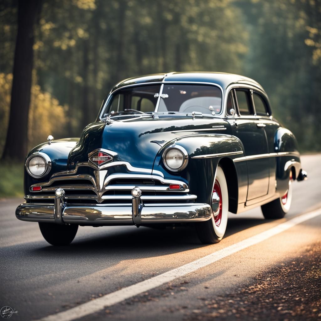 Classic Hudson Hornet Car Photography