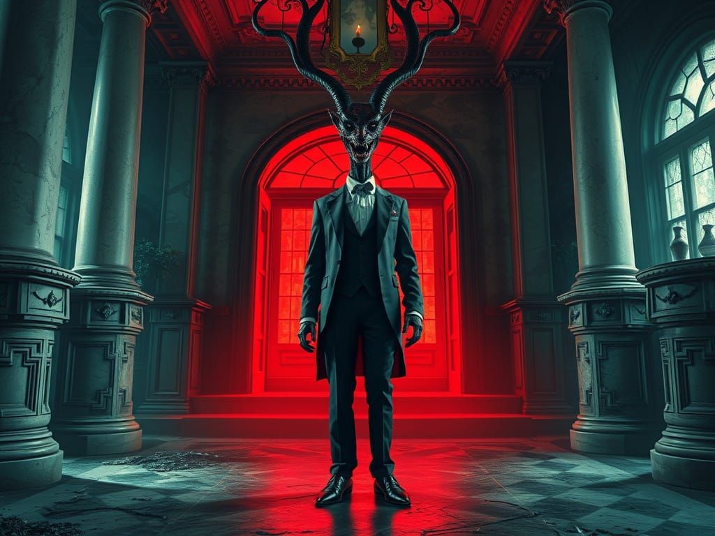 Ghostly Demon Butler Awaits Urban Explorers