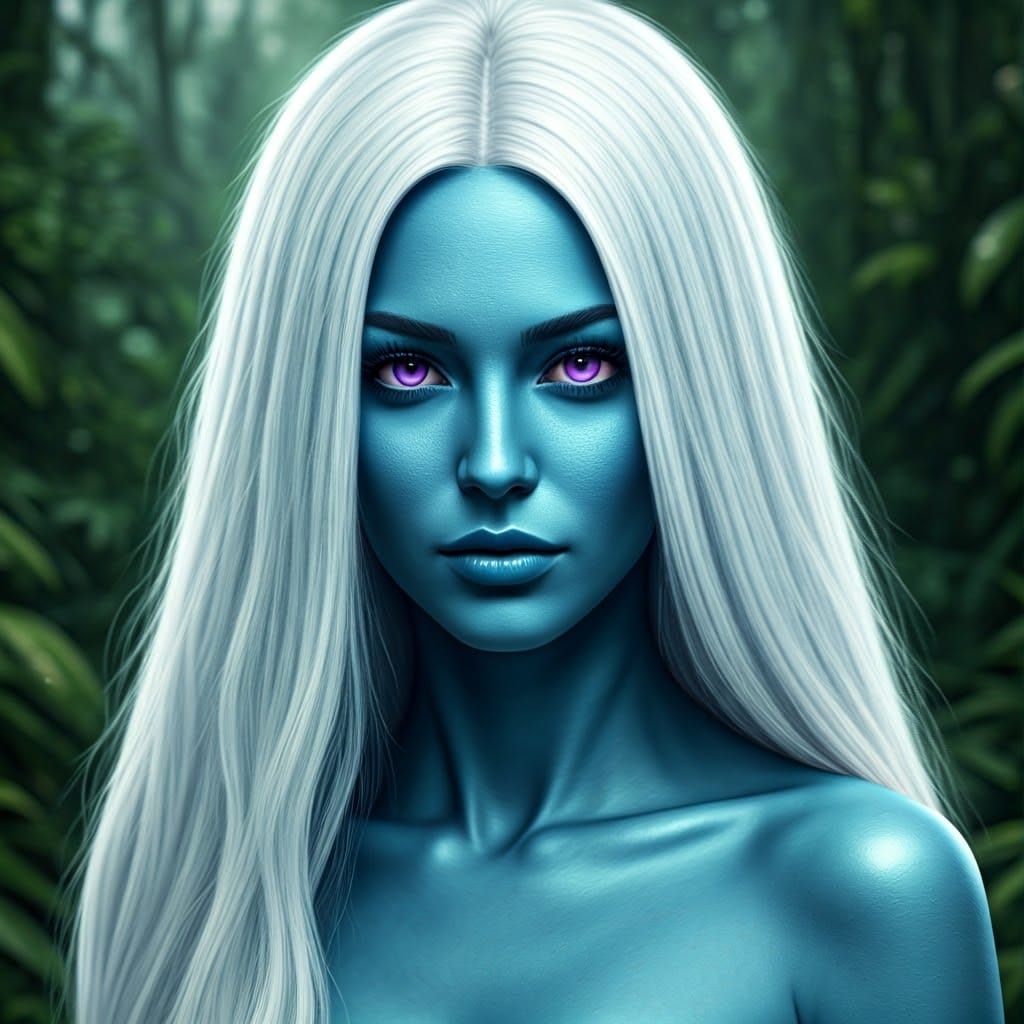 Ethereal Jungle Goddess in Photorealistic Hyperdetail