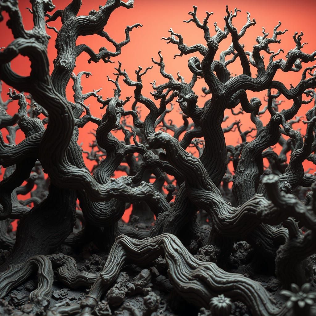Imposing Clay Trees in a Moody Forest Landscape