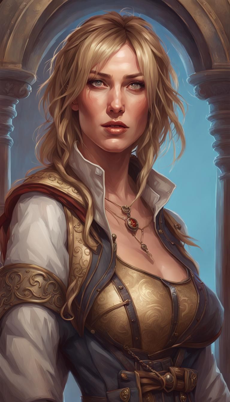Baldur's Gate 2 Portrait of a Woman