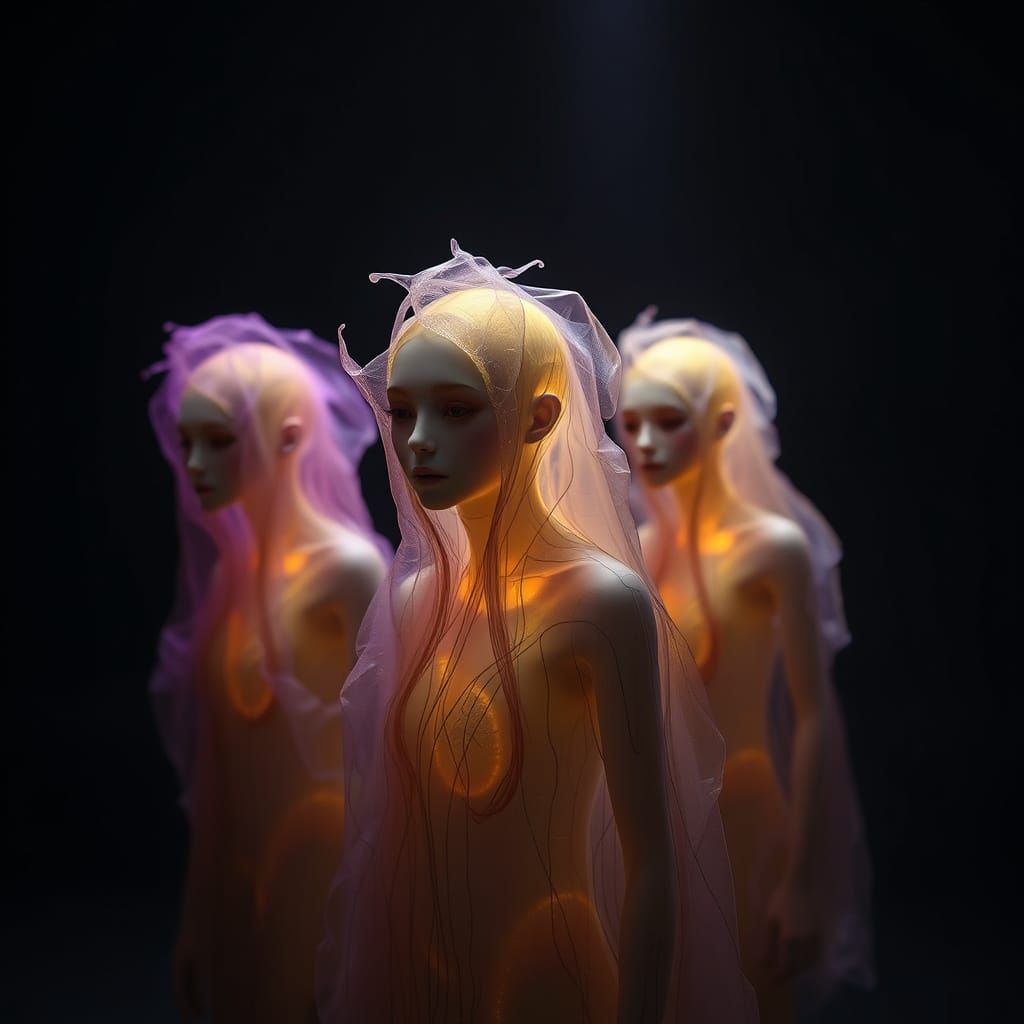 Ethereal Entities in Dark Fantasy, Splash Screen Art