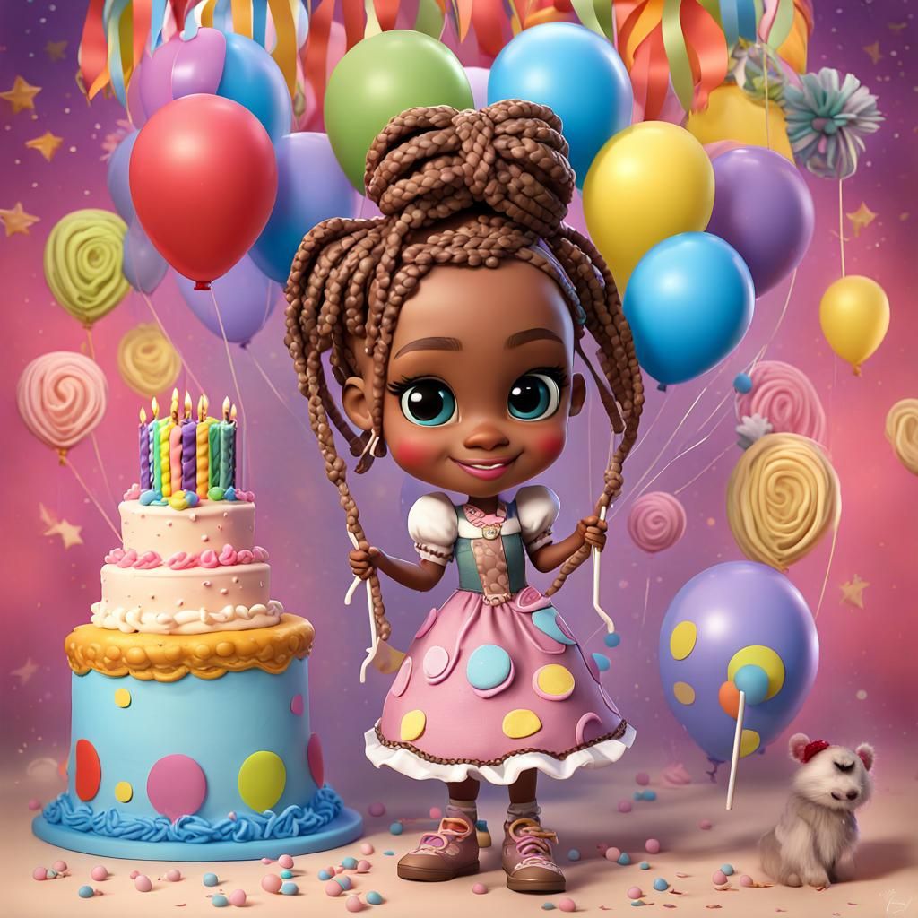 Bo Peep Chibi Celebrates Birthday in Detailed Matte Painting