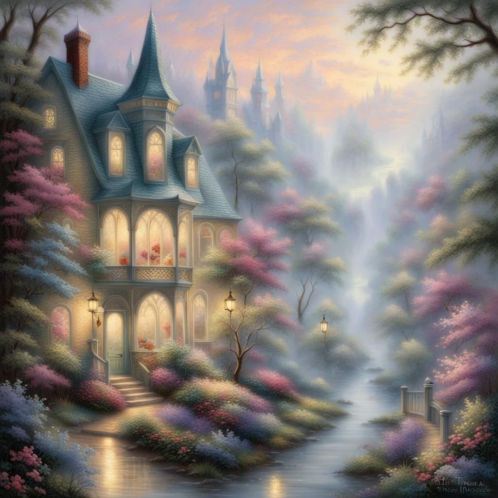 Ethereal Lace: A Hyperdetailed Fantasy in Mist