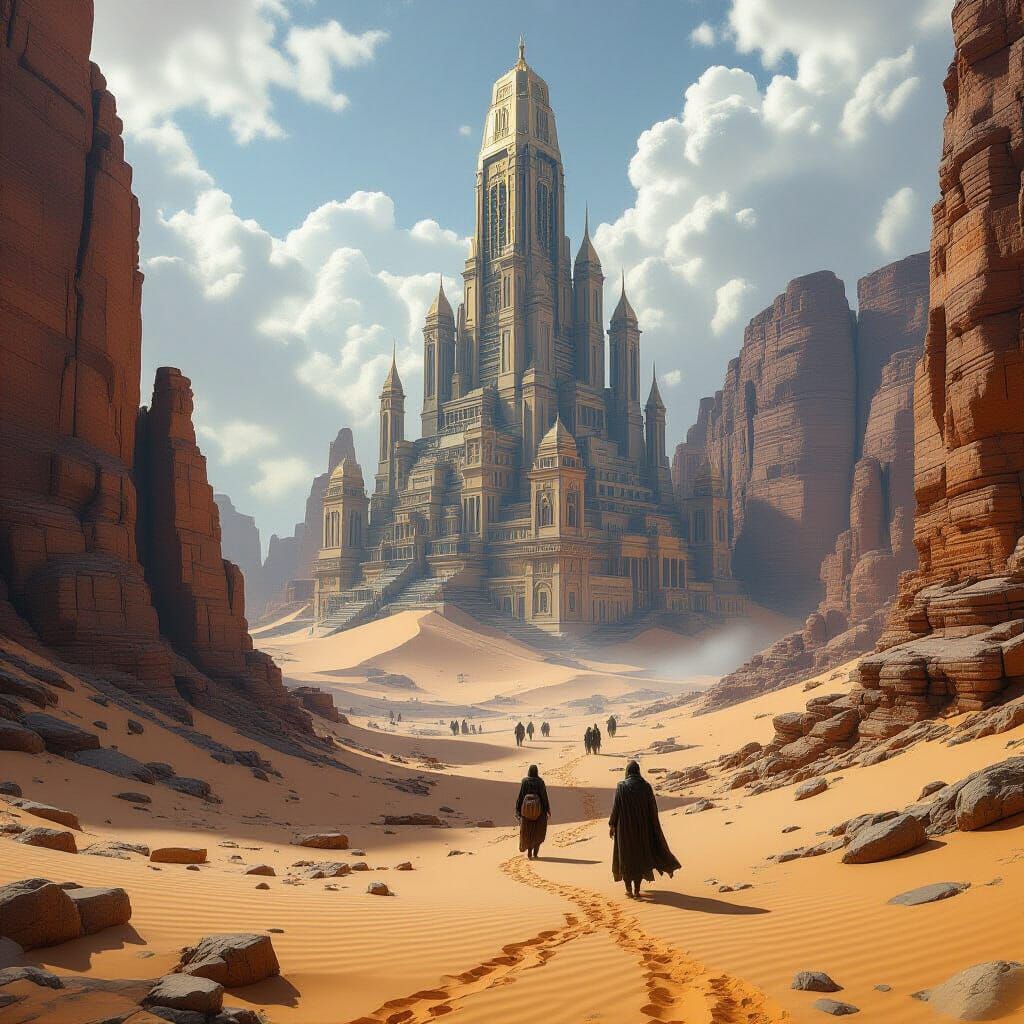 Epic Sands: Detailed Digital Matte Painting