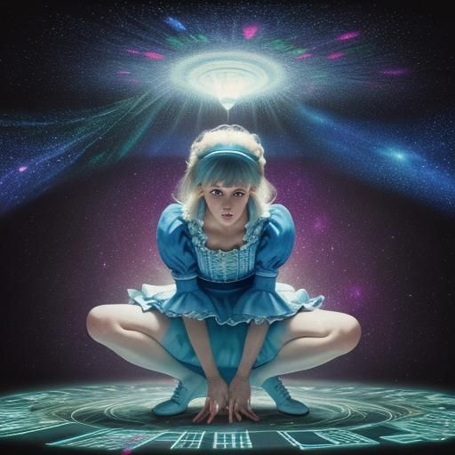 ALICE IN WONDERLAND PLAYING LEAPFROG