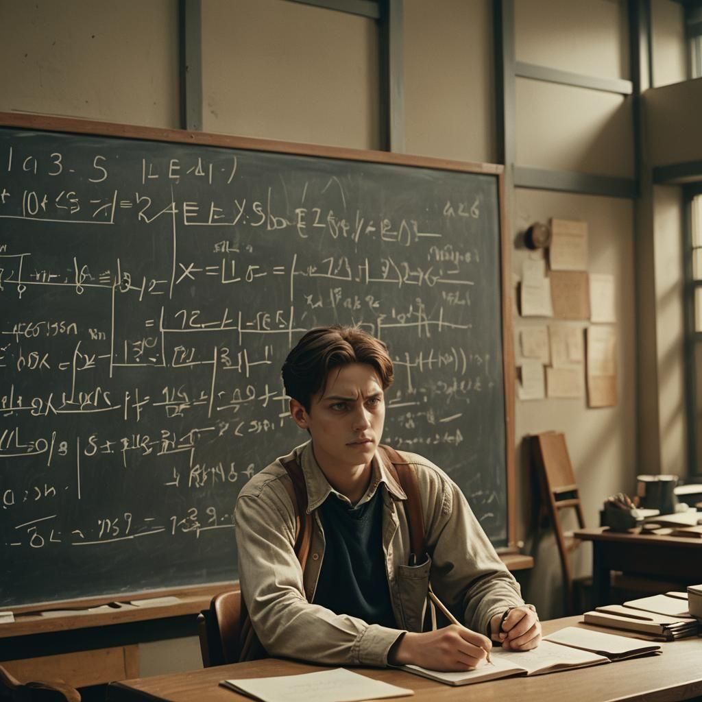 Levi Ackerman as Science Teacher: Cinematic Film Still