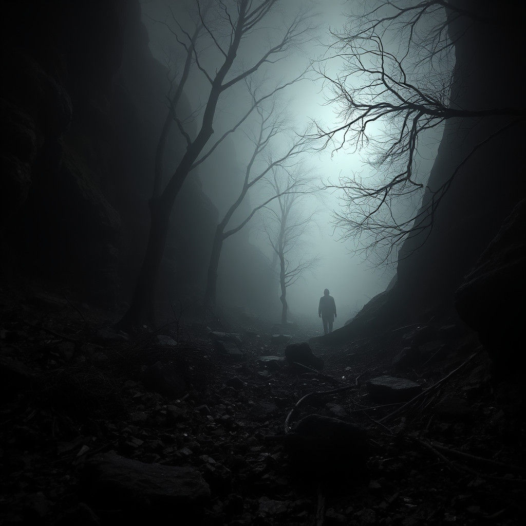 Mystical Atmospheric Scene in Hyperrealistic HDR