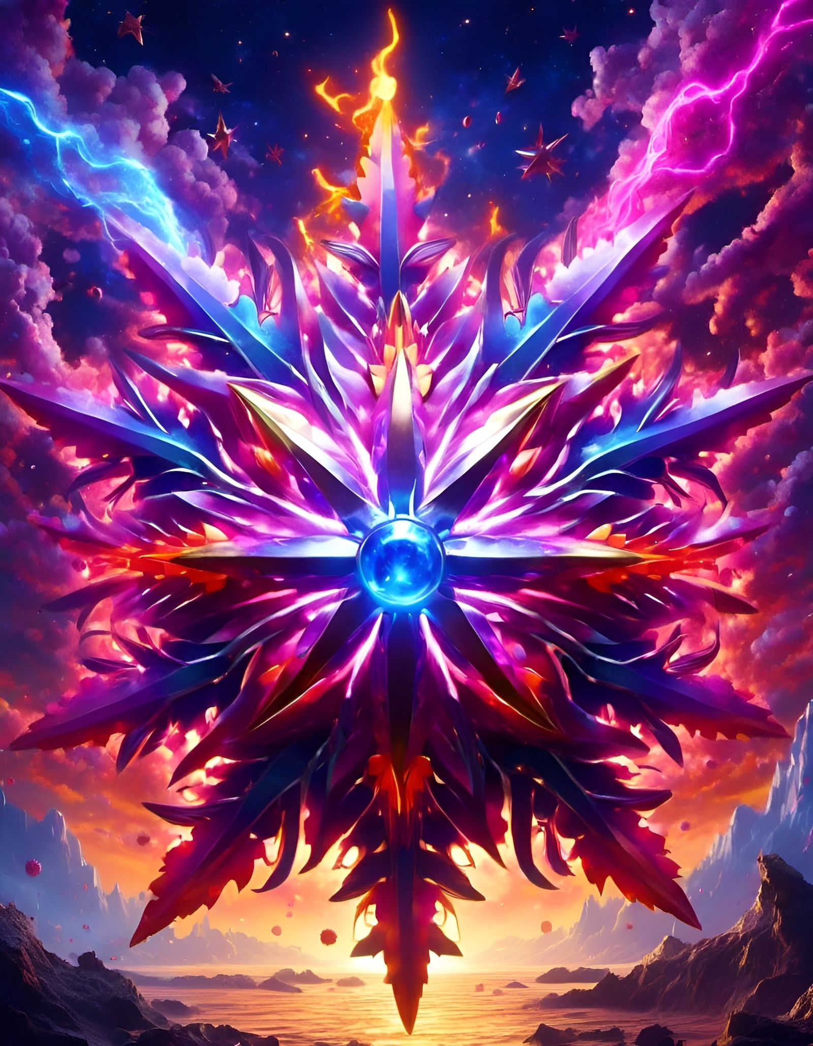 Starmie Pokemon Digital Art