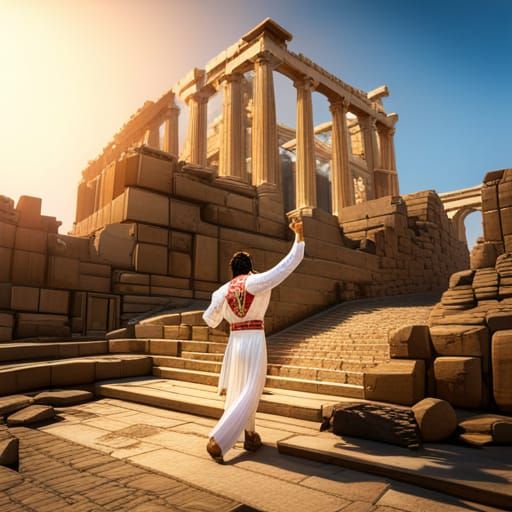 Elvis Presley in Acropolis: 3D Game Cinematic