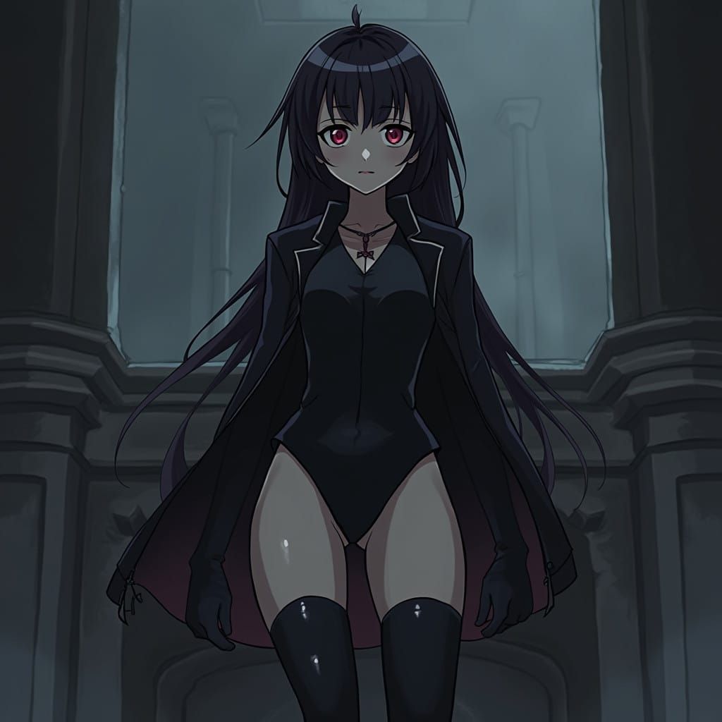 Ethereal Vampire Maiden in Dark Fantasy Realms