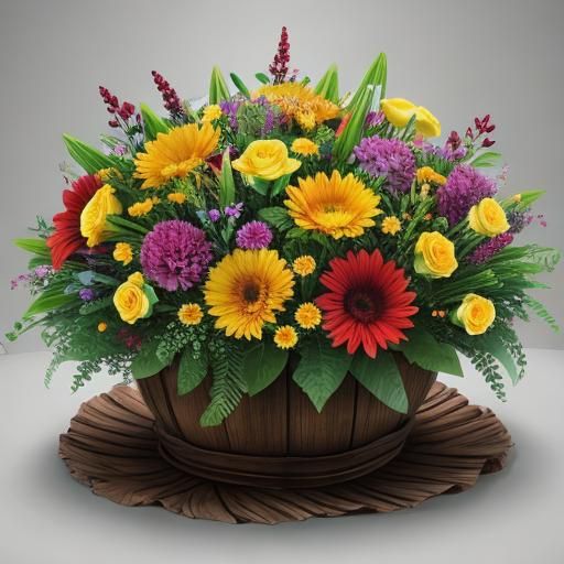 Cornucopia of Flowers: A Colorful Abundance