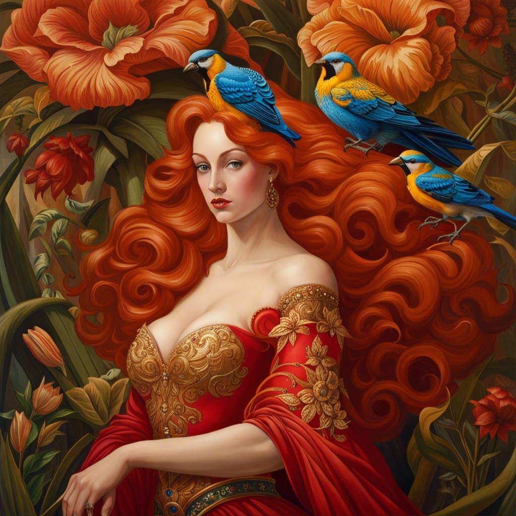 Redhead by Wood Carving: Flemish Baroque Style