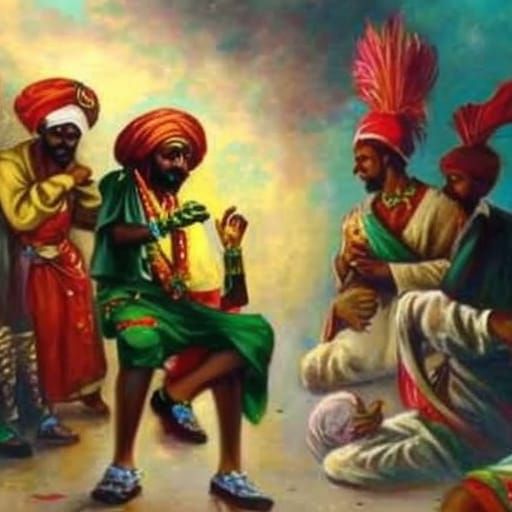 Vibrant Rastafari Party Scene