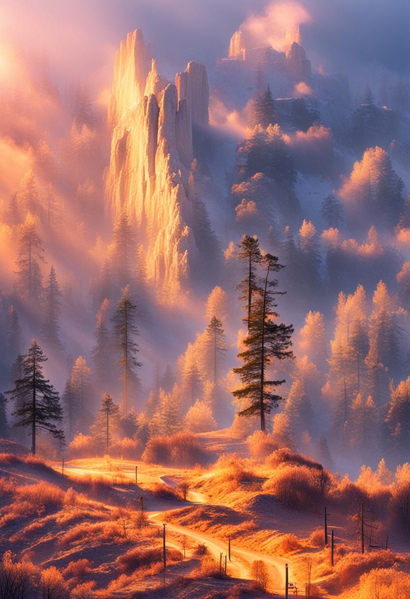 Backlit Scene with Warm Glow in High Definition