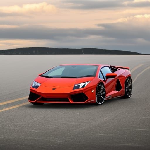 AI-Generated Lamborghini Concept Car