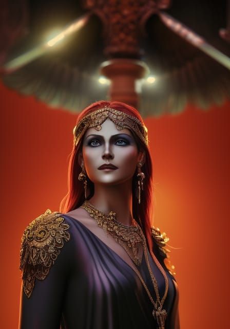 Laima: Latvian Goddess of Fate in Hyperrealistic Style