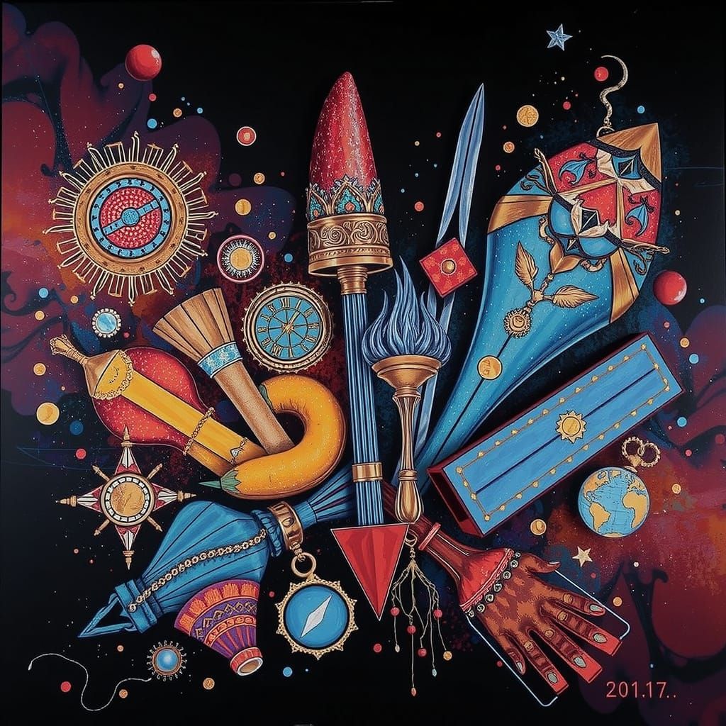 Abstract Artwork: Radiating Positive Qualities