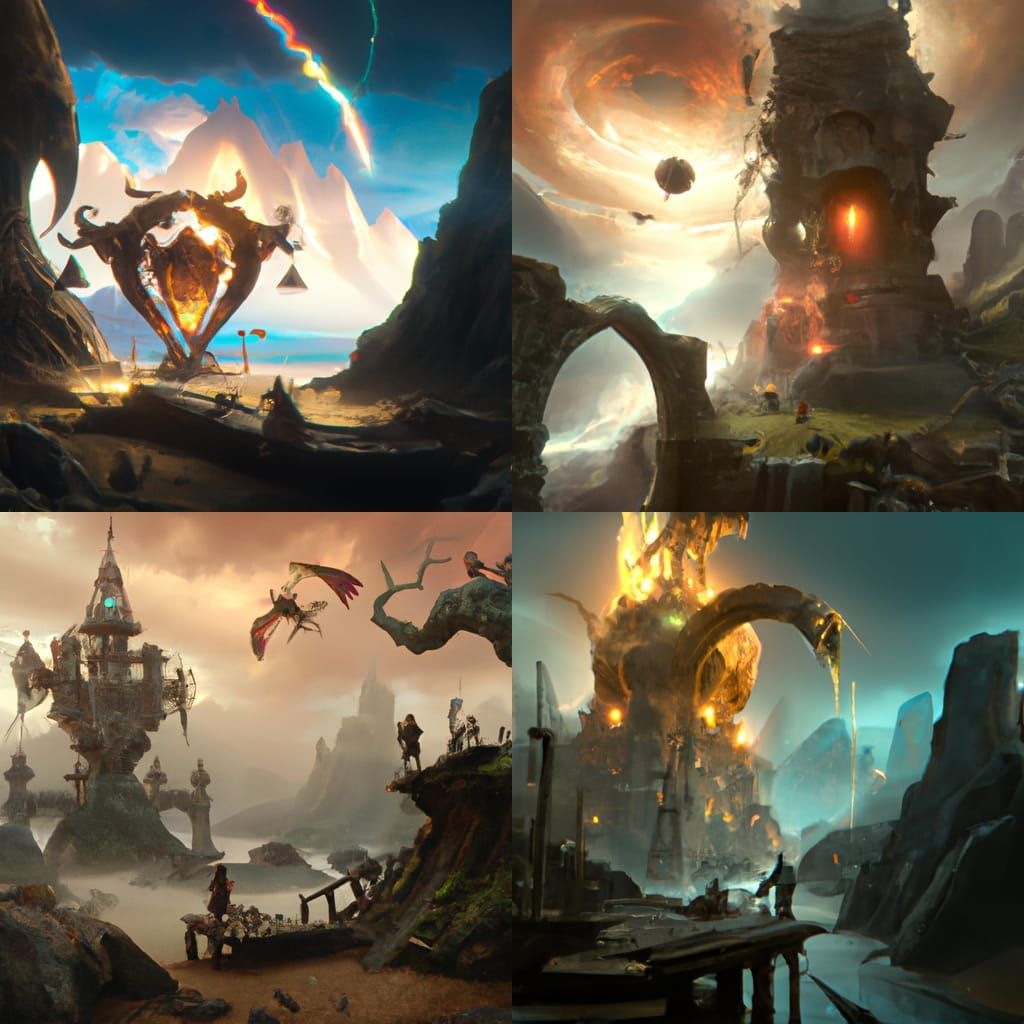 Fantastical Revelations: Detailed Matte Painting