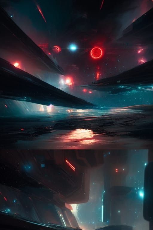 Galactic Outer Space Art in Unreal Engine