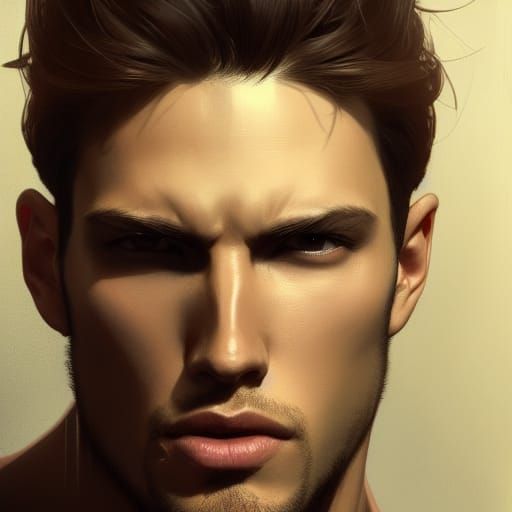 Hyperdetailed Portrait of Male Model in Unreal Engine