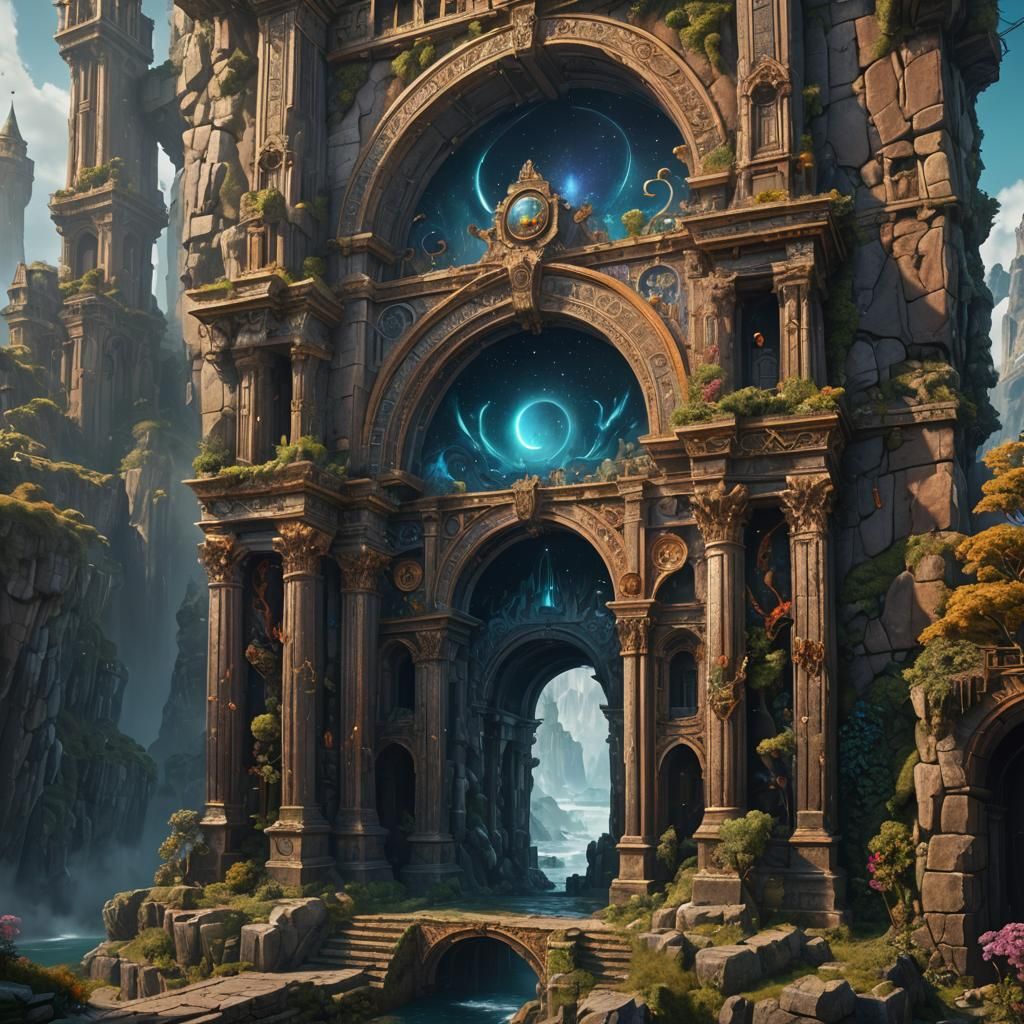 Fantastical Arrow and Bow in Detailed Digital Art