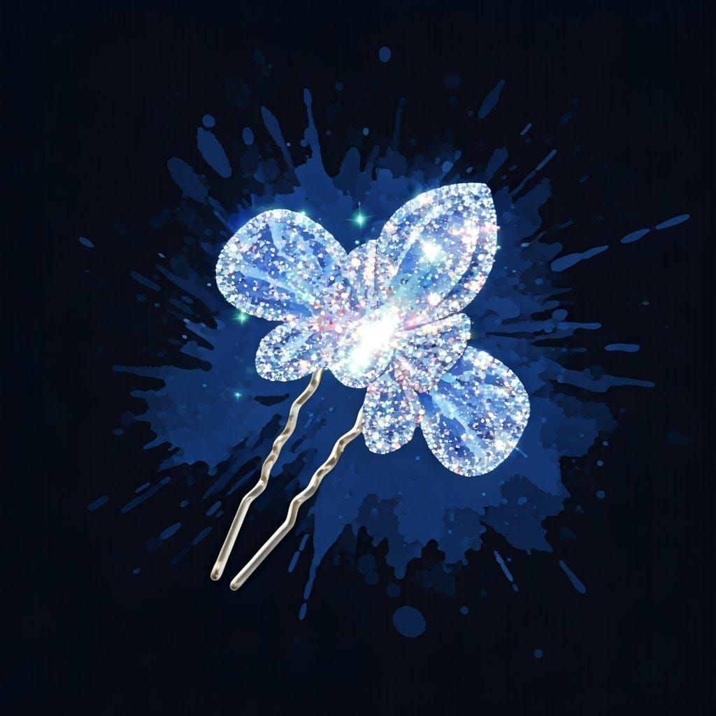 Sparkling Anime Hairpin Shimmering in Moonlight