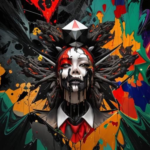 Fragmented Face: A Surreal Digital Collage