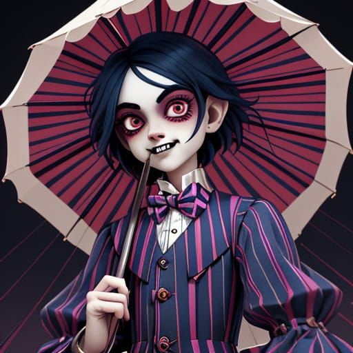 Steampunk Vampire Ringmaster of a Haunted Carousel