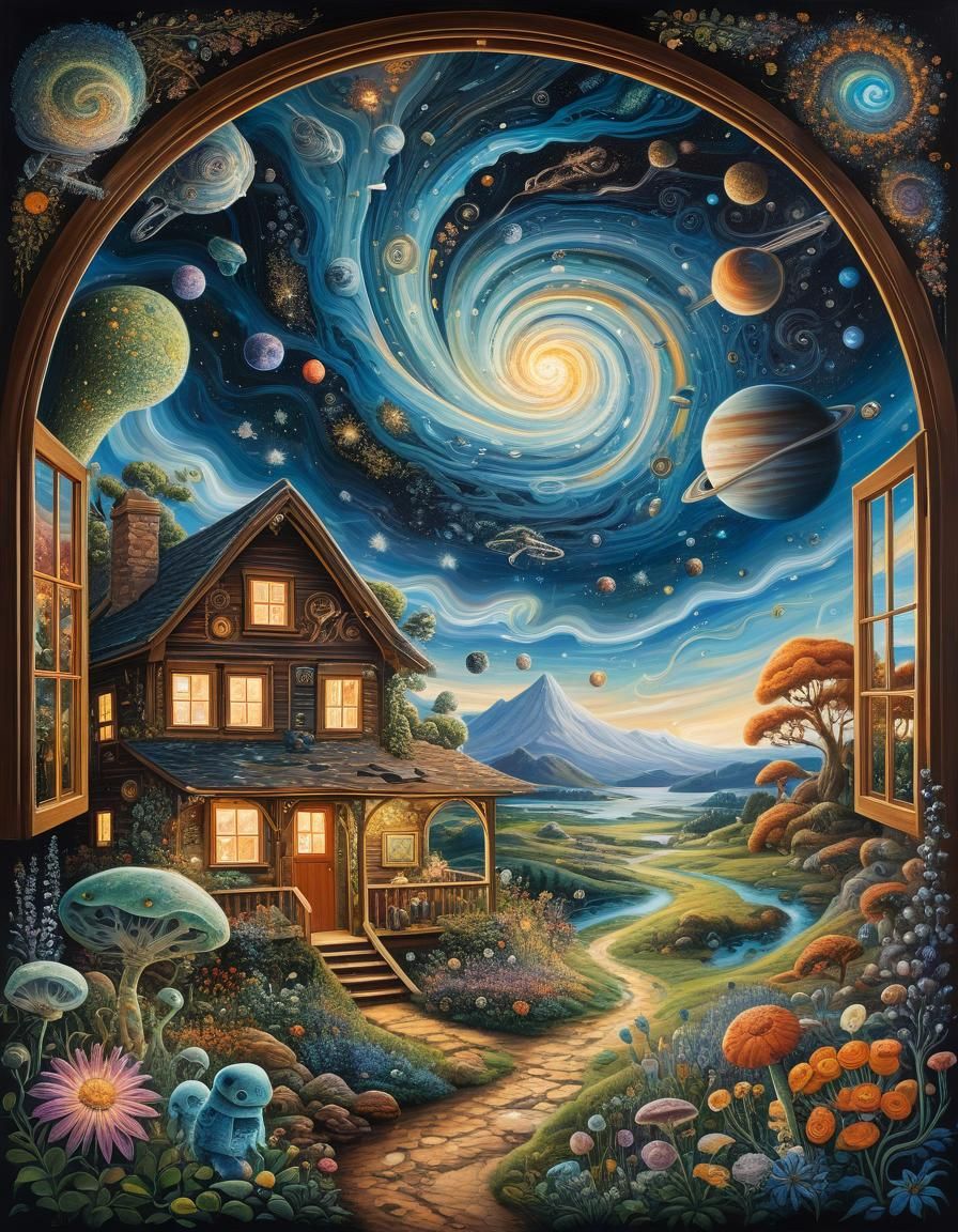 Vibrant Universe: Galaxies, Nature, and Warm Cottage