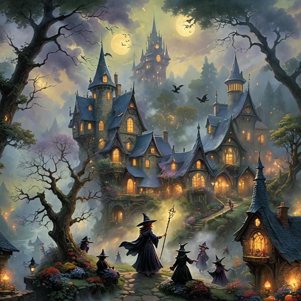 Ethereal Fantasy Witches in a Luminist Style