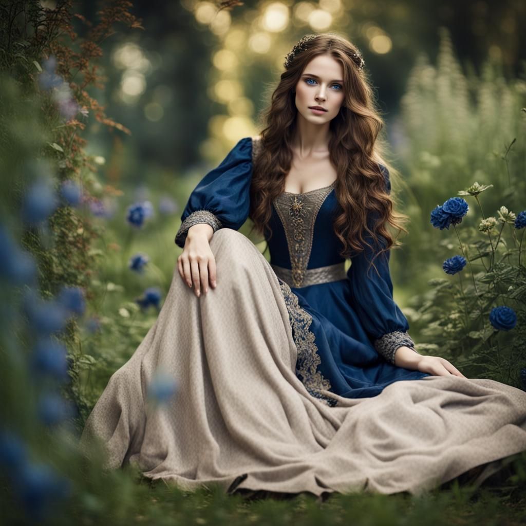 Ethereal Beauty in a Garden