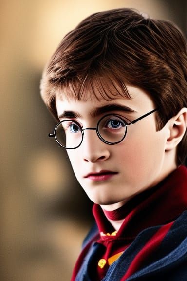 Harry Potter Portrait in Professional Photography Style