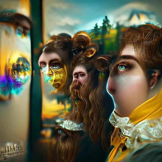 Dissociative Identity Disorder as Bierstadt-Inspired Paintin...