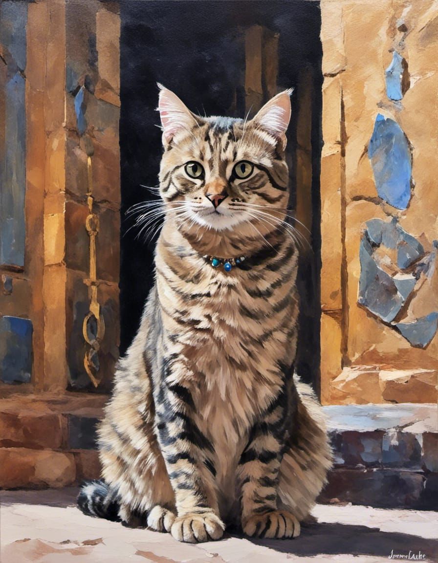 Egyptian Jewels: Impressionistic Temple Portrait