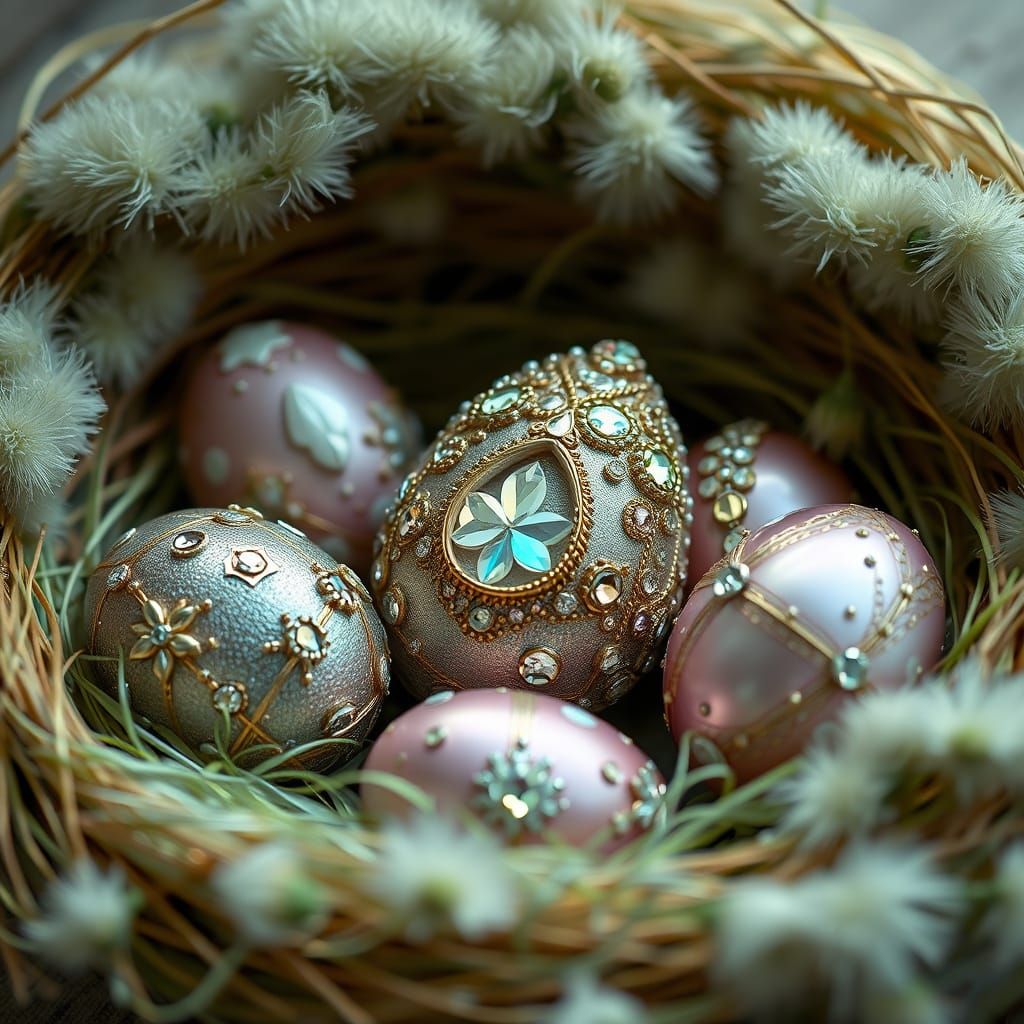Easter Jewels in Hyperrealistic Splendor