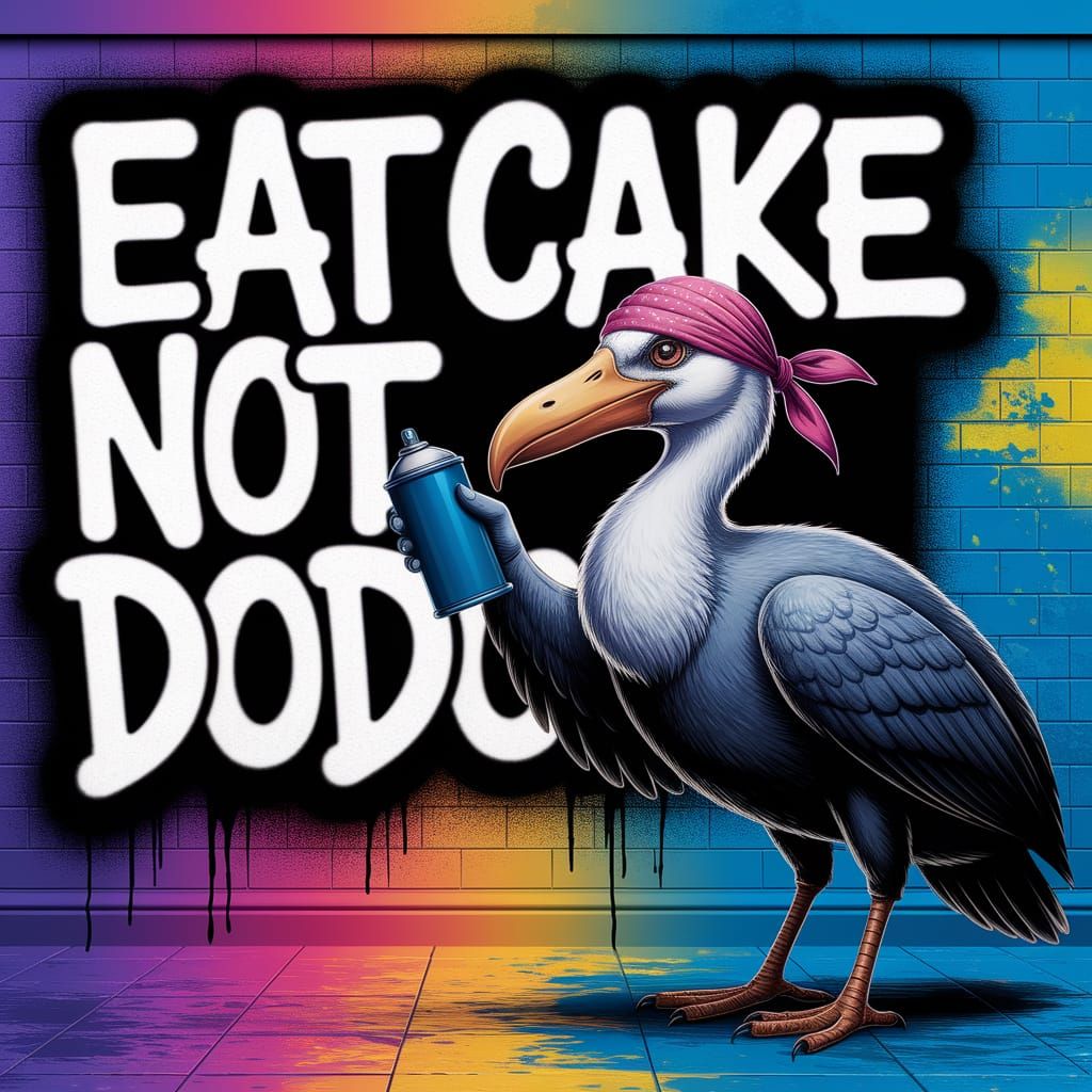 Dodo Bird Graffiti Artist: Urban Street Art