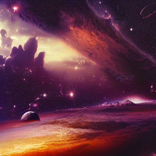 a shadow of the deep space