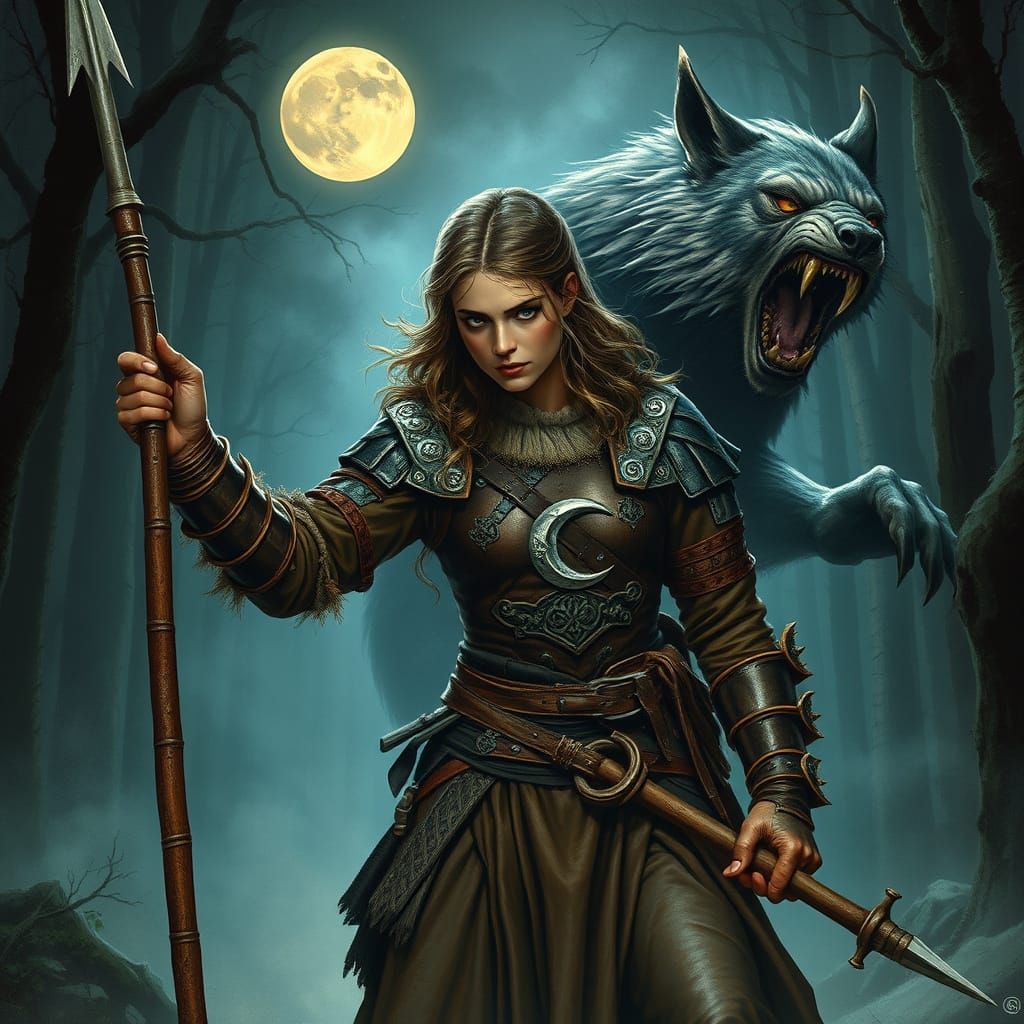 Medieval Warrior Transforms into Dark Ages Werewolf