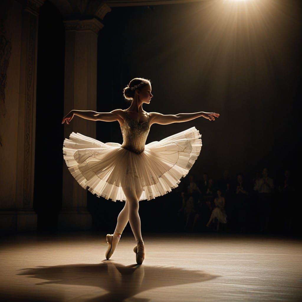 Ballet Dancer Frozen in Time