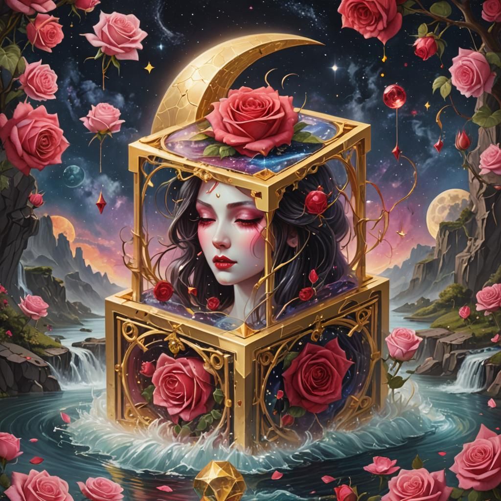 The Princess of Kisses: A Divine Royal in Cosmic Splendor