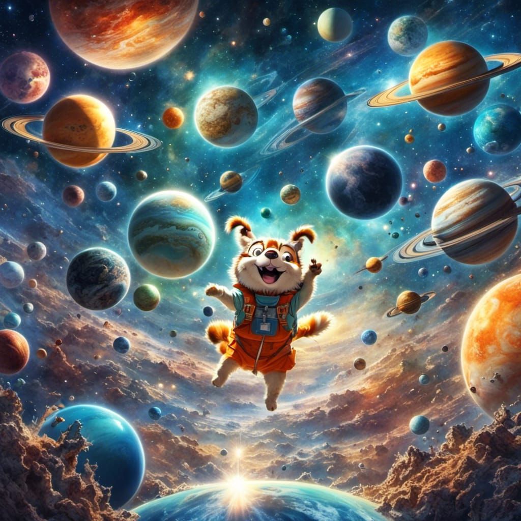 Happy Planets, Smiling <lora:Happiness And Beauty:1.0>