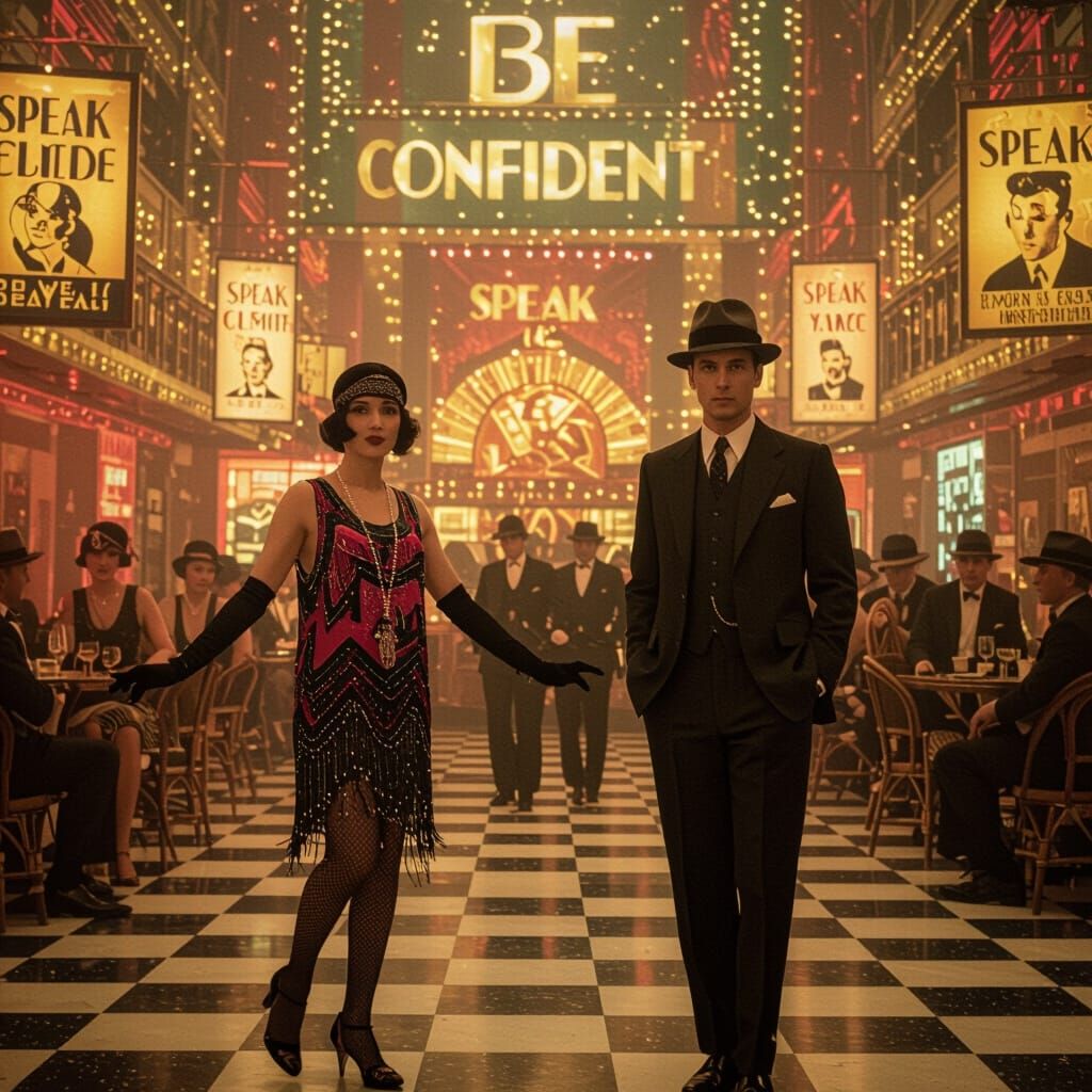 Roaring Twenties Extroversion: Cinematic Cityscape