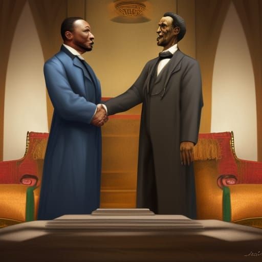 Lincoln and King: A Detailed Matte Painting