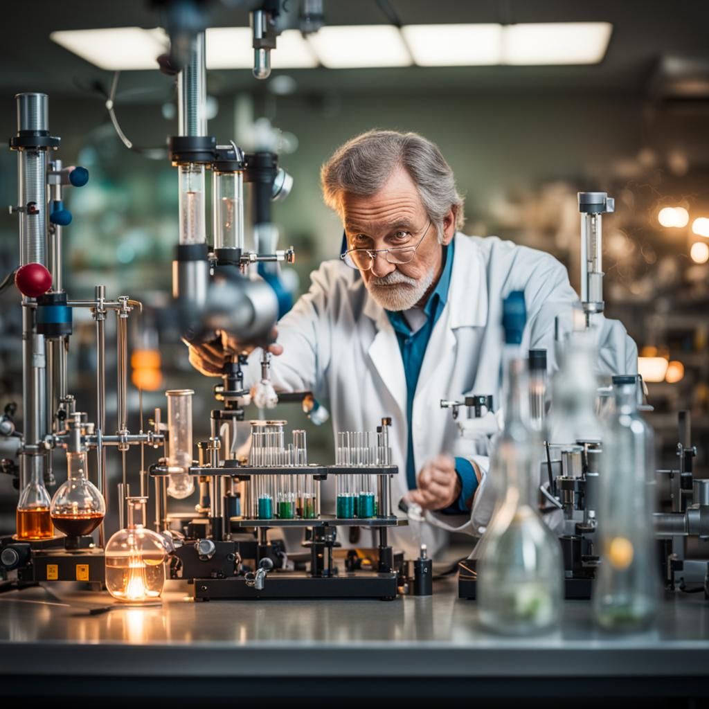 Mad Scientist Lab in Professional Photography Style