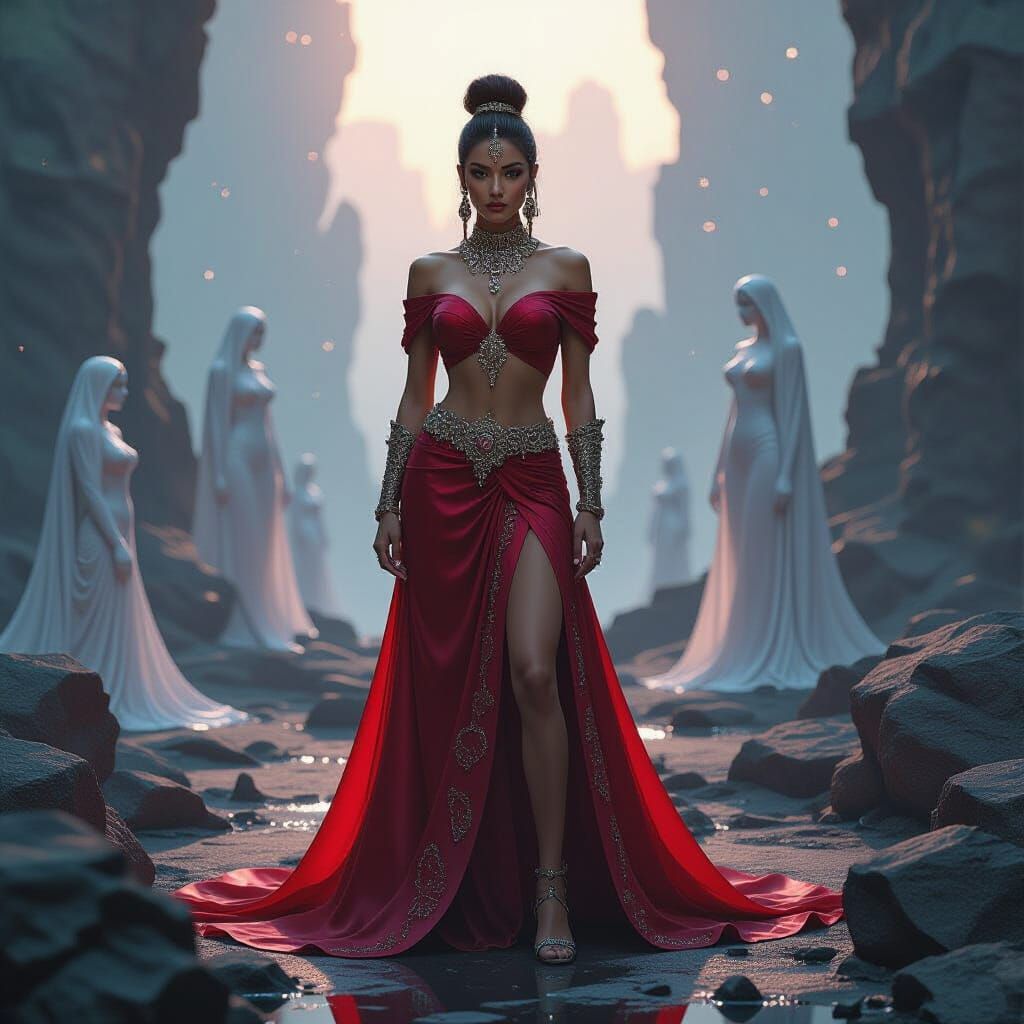 Ruby Ambassador in Surreal Anti-Matter Landscape