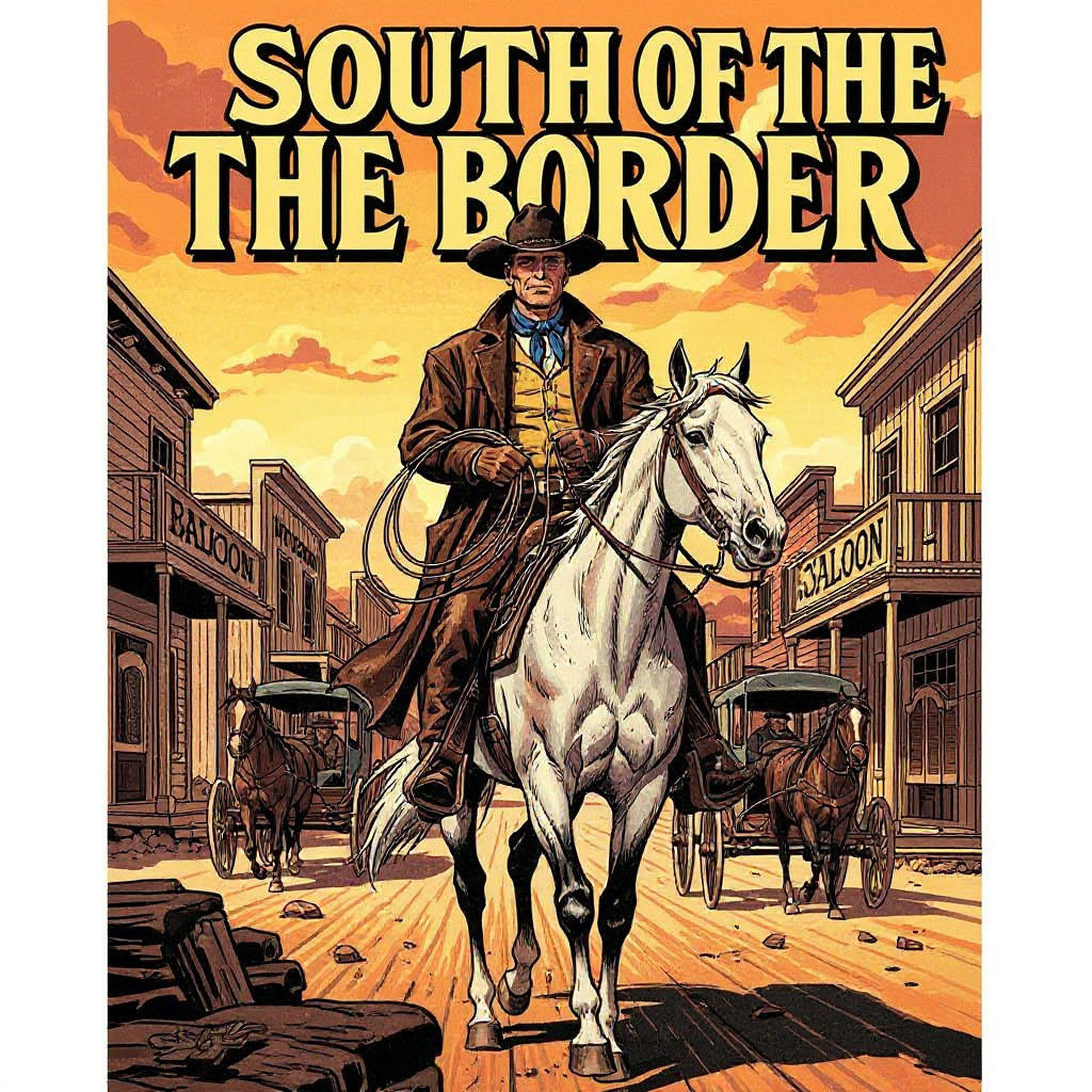 1940s Western Cowboy Poster Art