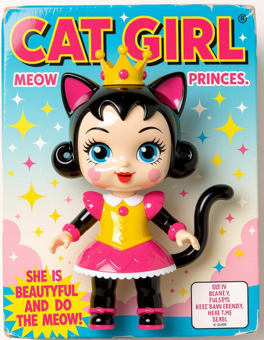 Uncanny Cat Girl Knockoff Toy: Meow Meow Princes