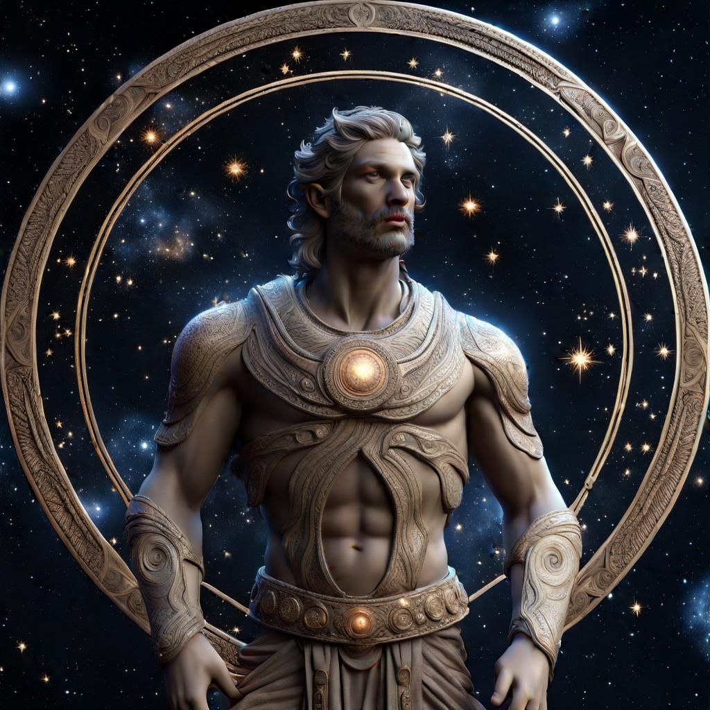 Intricate 8K Rendering of God of Stars