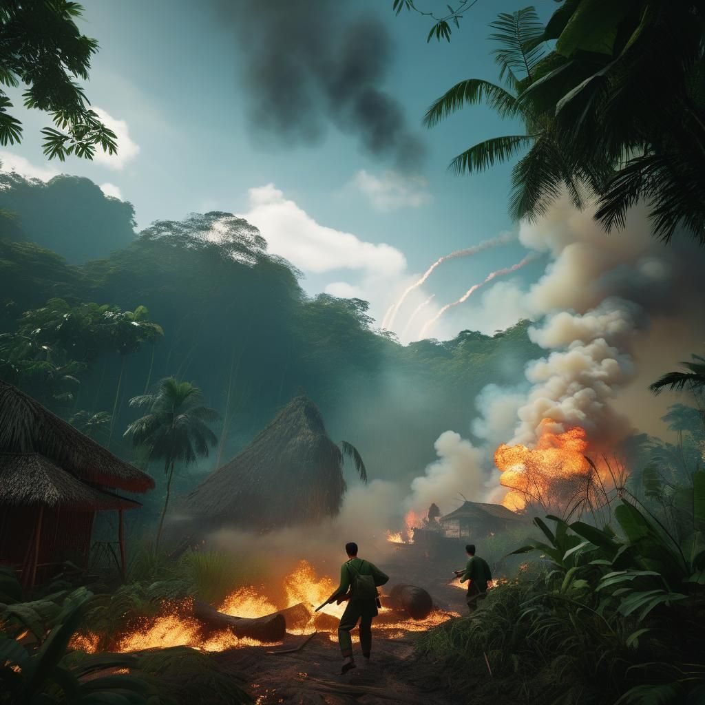 Shots of Vietnam War